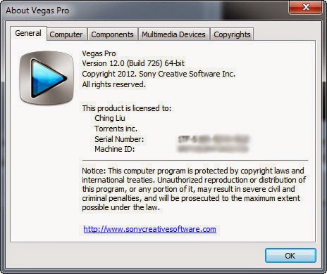 sony vegas pro 11 serial number authentication code
